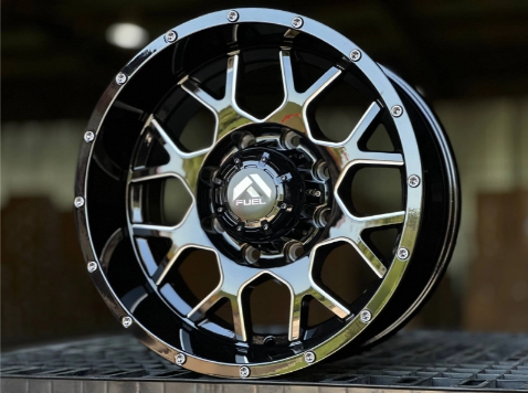 Литые диски FUEL OFF ROAD GLOSS BLACK FACE 17” 8x165.1 ET-24 9J D125.2