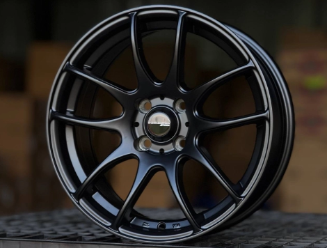 Литые диски WORK CR KIWAMI MATTE BLACK 16” 4x100 ET35 7J D73.1