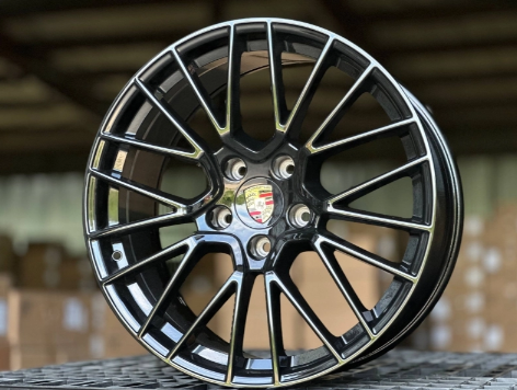 Литые диски PORSCHE FlowForming GLOSS BLACK 20” 5x130 ET46 9.5J D71.6