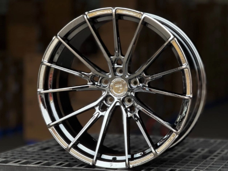 Кованые диски TITAN FORGED FF1 EXTRA DEEP for BMW 3/5 BLACK VACUME CHROME 20” 5x112 ET23/33 9/10J D66.6