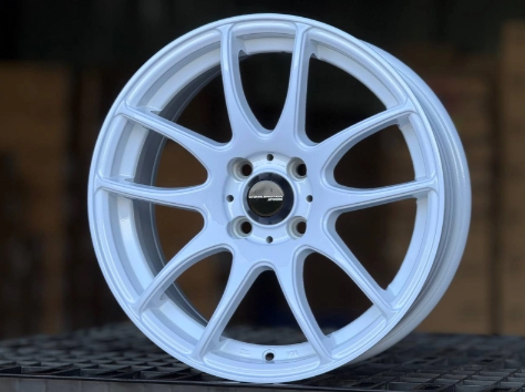 Литые диски WORK CR KIWAMI WHITE 16”, сверловка 4x100