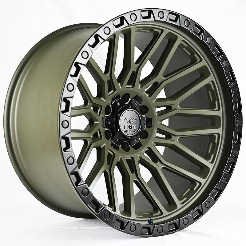 Диски Zumbo Wheels F54 12.0x22/12x135/139.7 D106.1 ET-44 Green Center With Black Lip