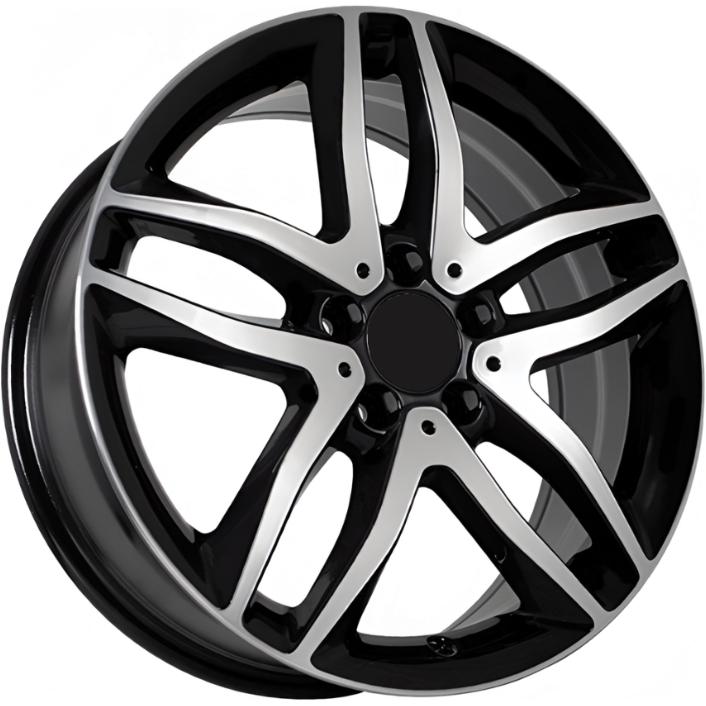 FF 8037 7x18 5*112 ET46 DIA66.6 Black Machined Face Литой