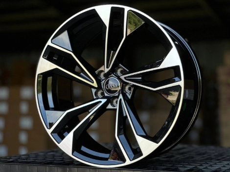 Литые диски AUDI GLOSS BLACK FACE 20” 5x112 ET30 9J D66.6