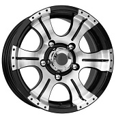 K&K Байконур 8x16 5*139.7 ET0 DIA110.1 Алмаз черный Литой