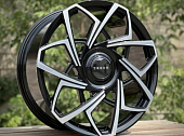 Кованые диски Zeekr GLOSS BLACK FACE 22” 5X108 ET35 9J D63.3