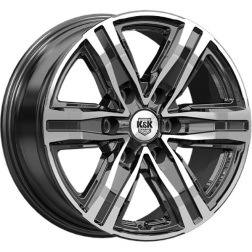 K&K R8 7.5x17 6*139.7 ET45 DIA93.1 Алмаз черный Литой