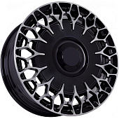 FF KF54 7x17 4*100 ET28 DIA73.1 Gloss Black Tinted Литой