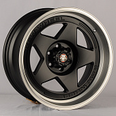 Диски Anzoo JT274-8 9.0x18/6x114.3 D66.1 ET0 Matt Black+Machine Lip