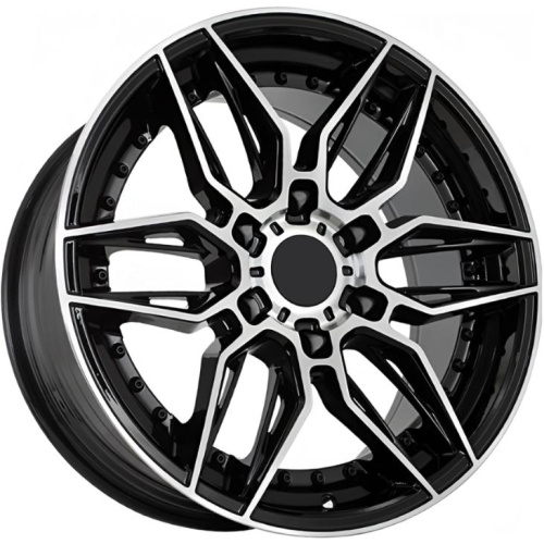 Kipardo KF66 8.5x18 6*139.7 ET30 DIA108.1 Black Machined Face Литой
