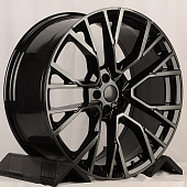 Диски Powcan BK5769 9.5x22/5x112 D66.6 ET32 BKF black clear (MB-B)
