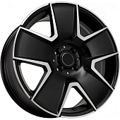 Kipardo KF61 7.5x17 4*100 ET40 DIA73.1 Gloss Black Machined Face Литой