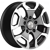 Khomen KHW 1725 6.5x17 5*139.7 ET40 DIA98.5 Gray-FP Литой