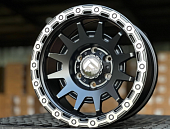 Литые диски OFF ROAD FlowForming BLACK AND POLISH LIP 18” 6x139.7 ET0 8.5J D110.1