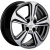 Khomen KHW 1502 6x15 4*100 ET50 DIA60.1 Black-FP Литой
