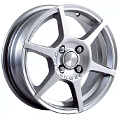 Скад Ягуар 5.5x14 4*98 ET38 DIA58.6 Алмаз белый Литой