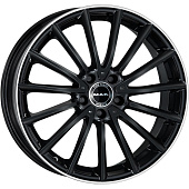 MAK Komet 7.5x17 5*112 ET48 DIA66.6 Hyper Black Face Polished Литой