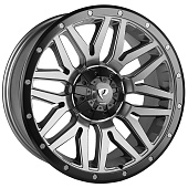 Диски Powcan Y5369 8.0x17/5x139.7 D77.8 ET15 Matt Grey with Matt Black Lip