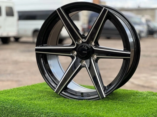 Литые диски SHOGUN S6 D6093  15, 4x100, GLOSS BLACK MILLING (ET: 30, DIA: 73.1, W: 7)