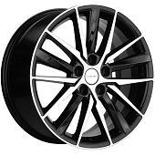 Khomen KHW 1807 8x18 5*112 ET39 DIA66.6 Black-FP Литой