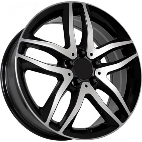 FF 8037 7x18 5*112 ET46 DIA66.6 Black Machined Face Литой
