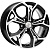 Khomen KHW 1702 7x17 5*108 ET43 DIA65.1 Black-FP Литой
