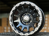 Литые диски OFF Road FlowForming BLACK AND POLISH LIP 17” 6x139.7 ET0 8.5J D110.1