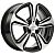 Khomen KHW 1502 6x15 4*100 ET46 DIA54.1 Black-FP Литой