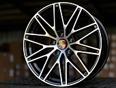 Литые диски Porsche FlowForming GLOSS BLACK FACE 20” 5x130 ET45 9J D71.6