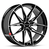 HFT FF 525 R21 10.5х21 5*112 ET40 DIA66.6 Black Machined Coating (BPC) Литой