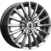 K&K Акцент 7x17 5*100 ET48 DIA56.1 Дарк платинум Литой