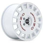 OZ Rally Racing 8x17 5*100 ET48 DIA68 Race White + Red Lettering Литой