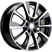 Khomen KHW 1802 7x18 5*112 ET43 DIA57.1 Black-FP Литой